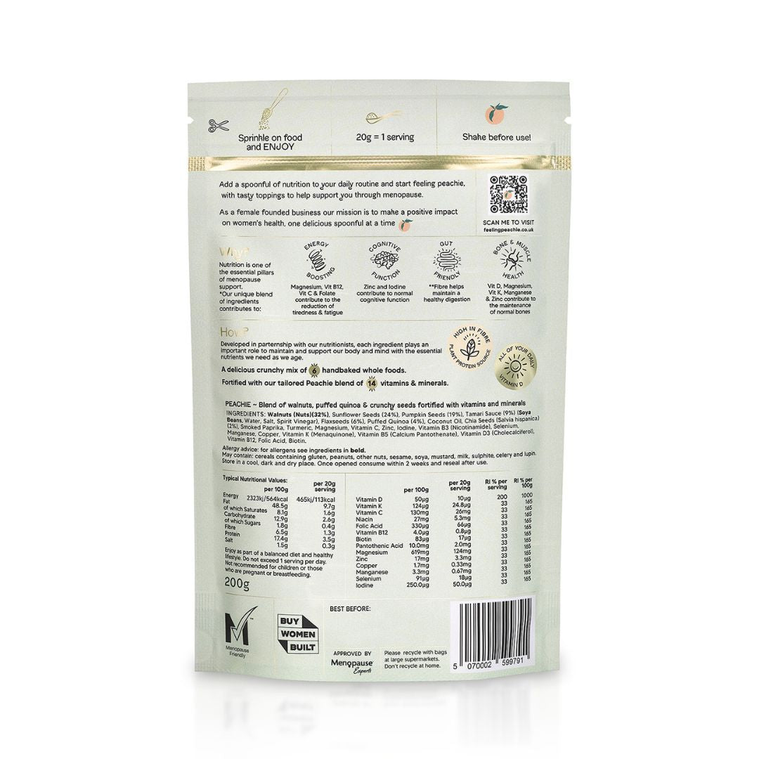 Walnut, Seeds, Puffed Quinoa & Tamari Toppings