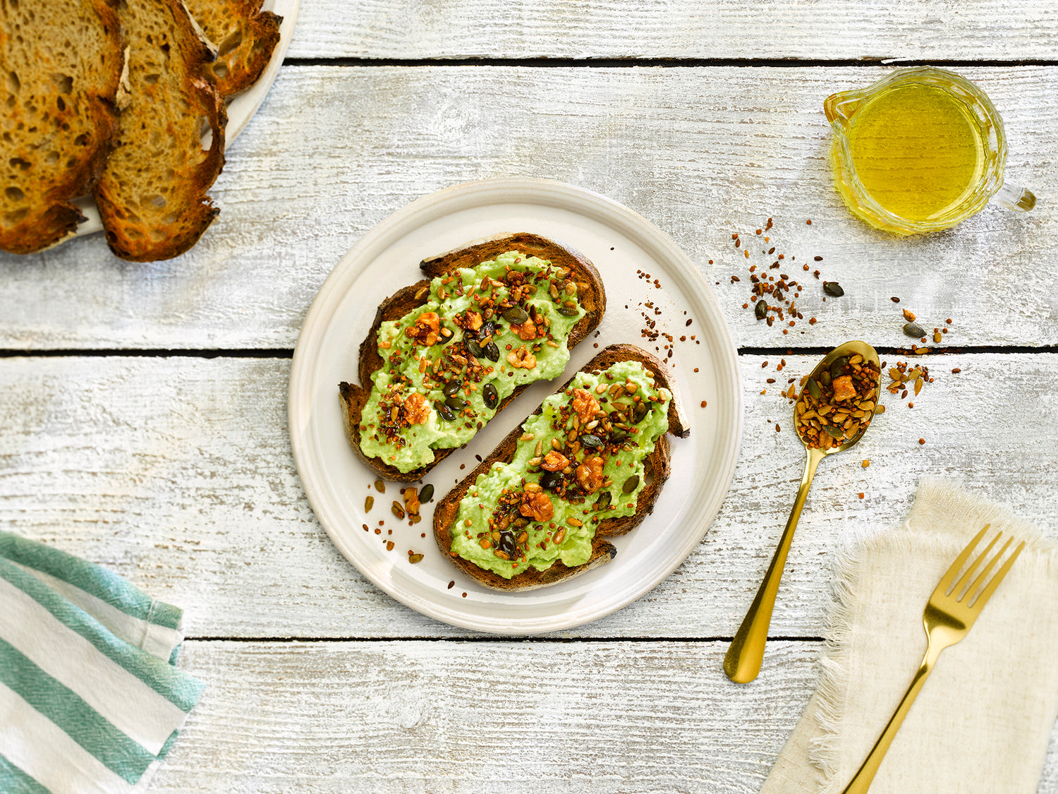 Walnut, Seeds, Puffed Quinoa &amp; Tamari Toppings